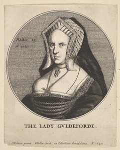 Lady Guldeforde Mary, Lady Guildford, 1647. autorstwa Wenceslaus Hollar