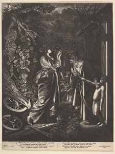 Naśmiewanie się z Ceres, 1646. autorstwa Wenceslaus Hollar
