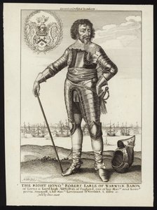 Szanowny Robert Earl of Warwick autorstwa Wenceslaus Hollar