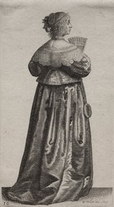 Kilka zwyczajów angielskich kobiet, od szlachty do kobiet wiejskich…, 1639. autorstwa Wenceslaus Hollar