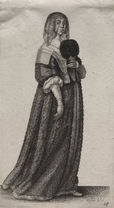Kilka nawyków angielskich kobiet, od szlachty po wiejskie kobiety…, 1640. autorstwa Wenceslaus Hollar