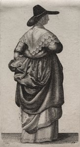 Kilka nawyków angielskich kobiet, od szlachty do kobiet wiejskich…, 1640. autorstwa Wenceslaus Hollar