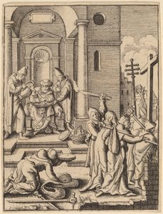 Umycie rąk autorstwa Wenceslaus Hollar