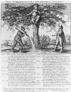 Świat jest rządzony i rządzony przez opinię autorstwa Wenceslaus Hollar