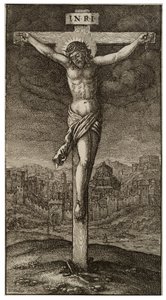 Ukrzyżowanie autorstwa Wenceslaus Hollar