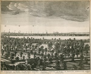 Perspektywa Londynu i Westminsteru zaczerpnięta z Lambeth autorstwa Wenceslaus Hollar