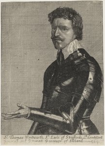 Thomas Wentworth, pierwszy hrabia Strafford autorstwa Wenceslaus Hollar