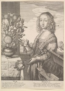 Ver - Wiosna Trzy czwarte sezonów, 1641. autorstwa Wenceslaus Hollar