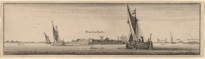 Widok Shenckenschantz, 1647. autorstwa Wenceslaus Hollar