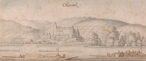 Widok na Steiereck nad Dunajem autorstwa Wenceslaus Hollar