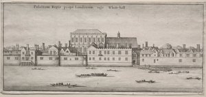 Widoki na Londyn: Whitehall z rzeki. autorstwa Wenceslaus Hollar