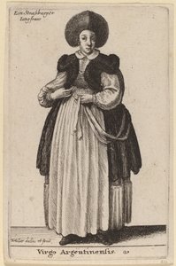 argentyńska dziewica autorstwa Wenceslaus Hollar