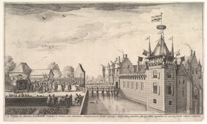 Wizyta u A. Roelantsa, 1650. autorstwa Wenceslaus Hollar