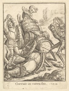 Waggoner, z Tańca śmierci, 1651. autorstwa Wenceslaus Hollar