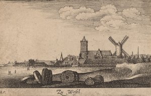 Wesel, 1635. autorstwa Wenceslaus Hollar