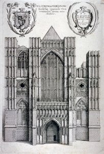 Opactwo Westminsterskie, Londyn, c1650 autorstwa Wenceslaus Hollar