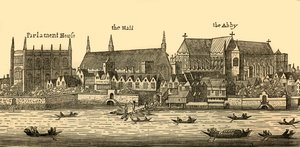 Westminster w 1640, 1881. autorstwa Wenceslaus Hollar