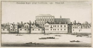 Whitehall od rzeki autorstwa Wenceslaus Hollar