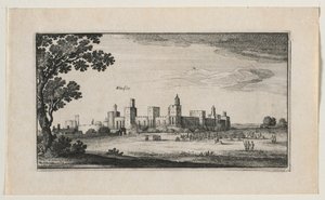 Zamek Windsor od południowego wschodu, 1644. autorstwa Wenceslaus Hollar