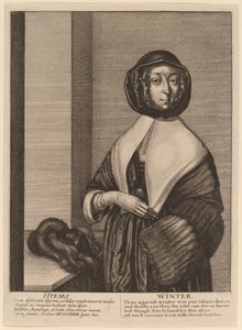Zima autorstwa Wenceslaus Hollar