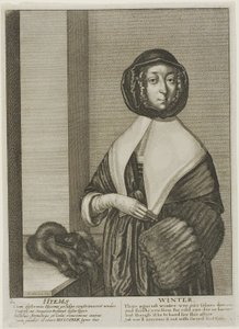 Zima autorstwa Wenceslaus Hollar