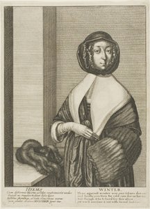 Zima autorstwa Wenceslaus Hollar