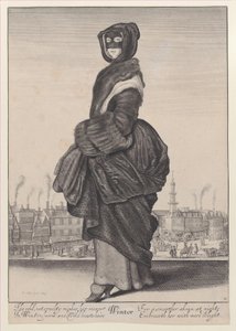 Zima, z Pory roku, 1643-44., 1643-44. autorstwa Wenceslaus Hollar