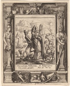 Biskup autorstwa Wenceslaus Hollar after Hans Holbein the Younger after Abraham van Diepenbeeck