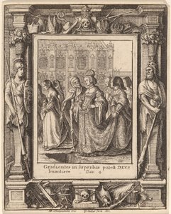 Cesarzowa autorstwa Wenceslaus Hollar after Hans Holbein the Younger after Abraham van Diepenbeeck