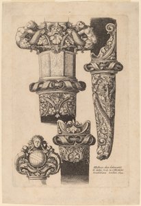 Ozdoba na sztylet i pochwę autorstwa Wenceslaus Hollar after Hans Holbein the Younger