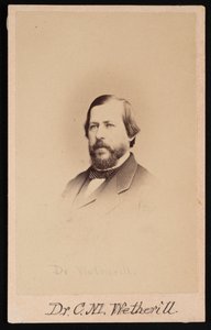 Portret dr. Charlesa Mayera Wetherilla 1825-1871, 1864. autorstwa Wenderoth and Taylor