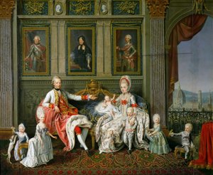 Leopold I, wielki książę Toskanii z żoną Marią Luizą i ich dziećmi, 1773 autorstwa Werlin
