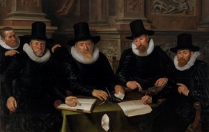 Czterech regentów i „ojciec domowy” amsterdamskiego azylu dla trędowatych Czterech regentów i gospodarz Domu Trędowatego, Amsterdam