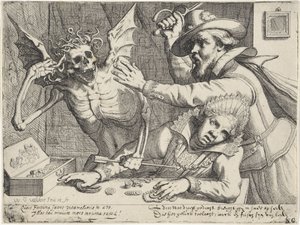 Młoda para i śmierć