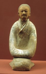 Kobieta siedząca na piętach, 206 p.n.e.-8 n.e. autorstwa Western Han Dynasty Chinese School