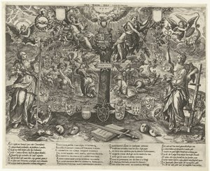 Drzewo Przymierza, 1578 Drzewo Przymierzy / Arbor Pacis (tytuł na obiekcie) autorstwa Wierix