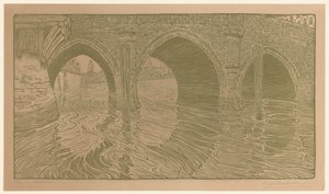 Most w Mechelen (tytuł oryginalny) autorstwa Wijnand Otto Jan Nieuwenkamp (signed by artist)