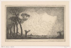 Widok Haarlemu (tytuł oryginalny) autorstwa Wijnand Otto Jan Nieuwenkamp (signed by artist)