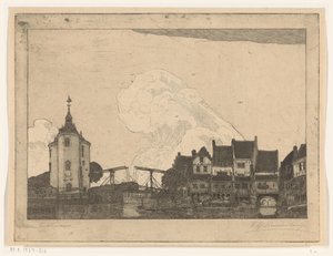 Port w Enkhuizen (oryginalny tytuł) autorstwa Wijnand Otto Jan Nieuwenkamp (signed by artist)