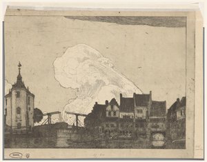 Port w Enkhuizen (oryginalny tytuł) autorstwa Wijnand Otto Jan Nieuwenkamp (signed by artist)