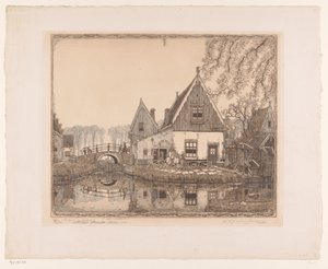 Ładny zamek (oryginalny tytuł na obiekcie) autorstwa Wijnand Otto Jan Nieuwenkamp (signed by artist)