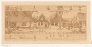 Okolica rolnika, Edam (oryginalny tytuł na obiekcie) autorstwa Wijnand Otto Jan Nieuwenkamp (signed by artist)