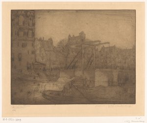 Montelbaanstoren, Amsterdam (tytuł oryginalny) autorstwa Wijnand Otto Jan Nieuwenkamp (signed by artist)