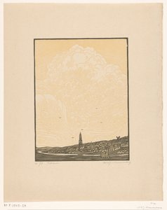 Rhenen (oryginalny tytuł na obiekcie) autorstwa Wijnand Otto Jan Nieuwenkamp (signed by artist)
