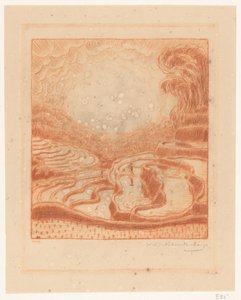 Pola ryżowe na Bali Pola ryżowe (tytuł oryginalny) autorstwa Wijnand Otto Jan Nieuwenkamp (signed by artist)