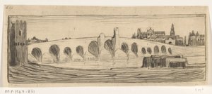 Romein brug nad Gwadalkiwirem w Kordobie Brug te Cordova (tytuł oryginalny)