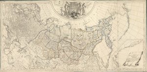 Mapa Imperium Rosyjskiego podzielonego na czterdzieści jeden rządów, 1796. autorstwa Wilbrecht