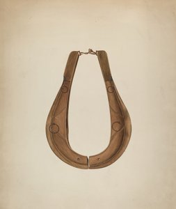 Koń obroża i Hame, ok. 1930 r. 1941. autorstwa Wilbur M Rice