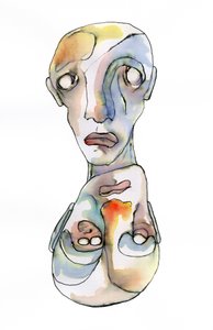 Surrealistyczny portret emocjonalny autorstwa Wildemar Doomgriever