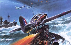 Hawker Hurricane autorstwa Wilf (20th century) Hardy